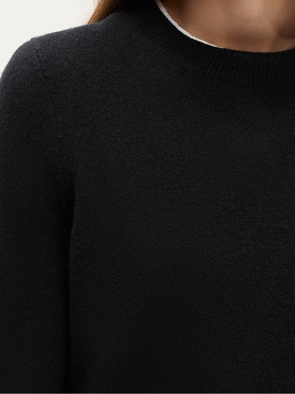 J. Crew Cashmere classic-fit crewneck sweater in Black Size Medium NWT
